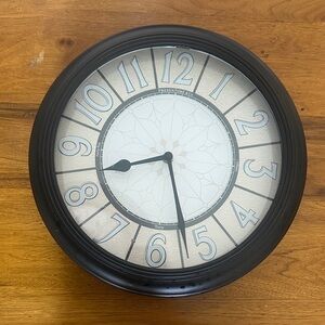 Black Wall Clock 12x12 new